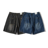 Men Shorts Men's Clothes Summer Wear Retro Men's Shorts Casual Loose Washed-out Denim Shorts Trendy Men