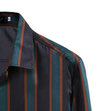 Men's Slim Fit Striped Long Sleeve Shirt plus Size Fashion Trend Casual Shirt Men Shirt