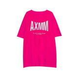 Harajuku Clothing Men's T-shirt Classic Shirts Short Sleeve Letter Print T-shirt Loose Men's and Women's Pullover Top Bottoming