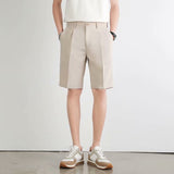 Men Bermuda Shorts Casual Suit Shorts Men's Summer Outerwear Suit Pants