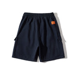 Men Shorts Men's Clothes Summer Wear Retro Men's Shorts Casual Loose Two-Bag Workwear Straight Shorts