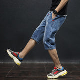 Mens Jean Shorts Summer Denim Shorts Men's Thin Fifth Pants Fashion Leisure Ripped Trendy Men's Clothing Pants