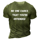 Man T Shirt round Neck Printed Loose Pullover