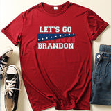 Let's Go Brandon T Shirt Summer Printed Short Sleeve T-shirt