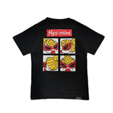 A Ape Print for Kids T Shirt Short Sleeve T-shirt Summer round Collar in Black
