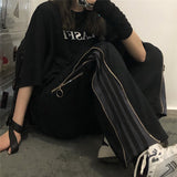 Harajuku Clothing Men Classic Retro Pants Straight Leg Pant Summer Retro Loose Casual Pants Men and Women Sports Trousers