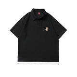 2022 Summer Man T Shirt Bear Embroidery Polo Shirt