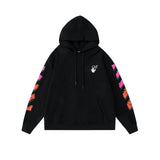 Autumn And Winter Back X Marking Pen Pink Arrow Hooded Sweater