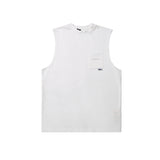 2022 Summer man t shirt Solid Color Sports Waistcoat Vest