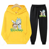 Rick and Morty Tracksuit Pullover Hoodie Sweatshirts Spring and Autumn Hooded Pullover Loose Trendy Fashion
