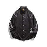 Men Shacket Long Sleeve Autumn Shirt Autumn Back Letter Print Casual Shirt