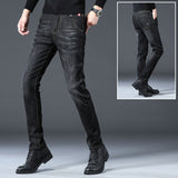 Men Summer Jeans Spring Slim-Fitting Stretch Skinny Jeans Large Size Retro Sports Trousers Men