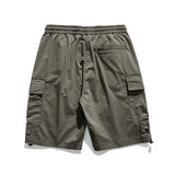 Men Pants Men's Clothes Summer Wear Retro Men's Shorts Casual Loose Two Bags of Tooling Five Points Trousers with an Elasticated Waist