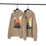 Fog Essentials Hoodie Autumn and Winter New York City Architecture Limited Sunset Edition Velvet Padded Hooded Sweatshirt