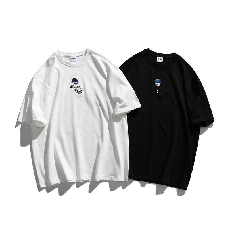 2022 Summer Man T Shirt Embroidery Loose