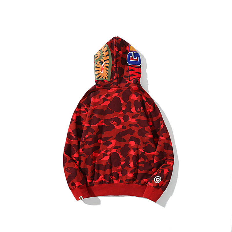 A Bath Ape Camouflage Sweater Autumn and Winter Coat