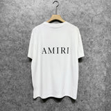 Amiri T Shirt Letter Printed Round Neck