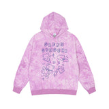Mens Fall Outfits Hooded Sweater Vintage Tie-Dyed Bear Printed Top