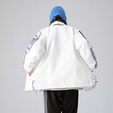 Men's Spring Stand Collar plus Size Retro Sports Stitching Jacket Vintage Baseball Uniform Jacket Trendy Men Jacket
