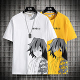 Demon Slayer Tshirt Men's Classic Shirts Anime Character Costume T-shirt Short Sleeve Male Summer Clothes Anime T-shirt