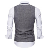Tuxedo Vests Men Suit Vest Vest Men's Single Row Casual Vest Suit