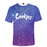 Cookies Shirt Cookies Cookies Starry Sky 3D Short Sleeve T-shirt