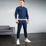 Men′s Athletic Tracksuit Sweat Suits for Men Outfits Fall Slim Fit Men's Coat Trousers plus Size Loose Casual Fashion
