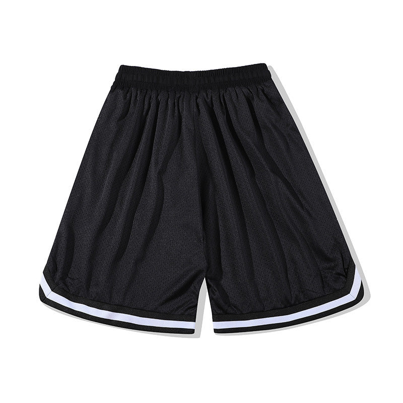Basketball Shorts Shorts High Street Mesh Thin Sports Fifth Pants Hip Hop Retro Loose Basketball Shorts