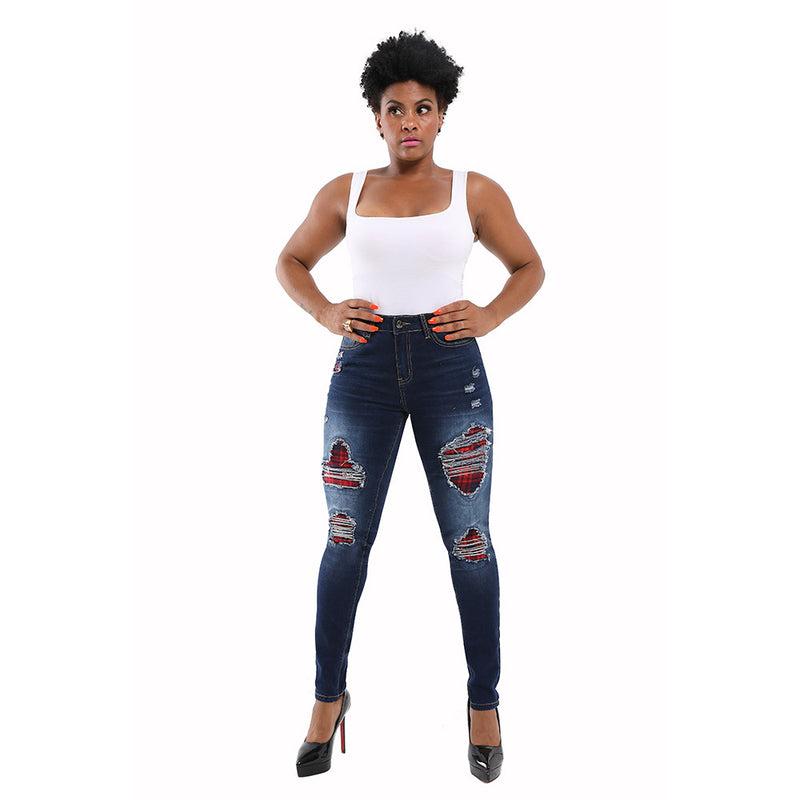 100 Cotton Jeans Women Autumn and Winter Straight Pencil Jeans High Waist Stretch Shorts