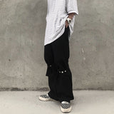 Harajuku Clothing Men Classic Retro Pants Straight Leg Pant Summer Casual Pants Men and Women Wide Leg Pants Trousers