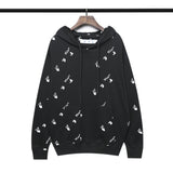 Autumn And Winter Printed Hooded Loose Long Sleeves Sweater