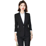 Women Pants Suit Uniform Designs Formal Style Office Lady Bussiness Attire Autumn and Winter Long Sleeve Fashionable Suit Suit Skirt