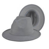 Fedora Hat Woolen Thick Top Hat Women's Fedora Hat British Style Felt Cap