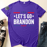 Let's Go Brandon T Shirt Lettered Casual Short Sleeve T-shirt