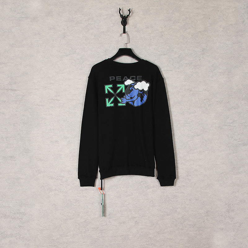 Arrow Round Neck Sweater Loose Bottoming Shirt