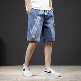 Men Jean Shorts Large Size Denim Shorts Men's Jeans Korean Style Youth Casual Shorts