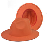 Fedora Hat Woolen Thick Top Hat Women's Fedora Hat British Style Felt Cap