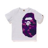 A Ape Print For Kids T Shirt Cartoon Camouflage Print Cotton T-shirt Short Sleeve