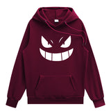 Maroon Graphic Hoodie Print
