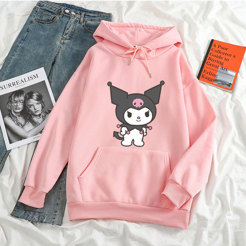 Kuromi Hoodie Autumn and Winter Long Sleeve Loose Student Casual Hoodie Sweater