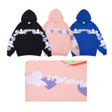 Men Fall Outfits Love Heart Embroidered Hoodie Loose Couple's Tops
