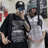 Harajuku Clothing Men's T-shirt Classic Shirts Short Sleeve T-shirt Male and Female Large Size Retro Sports