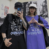 Harajuku Clothing for men T-shirt Classic Shirts Summer Printed Loose Short Sleeve T-shirt