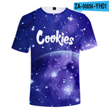 Cookies Shirt Cookies Starry Sky 3D Short Sleeve T-shirt