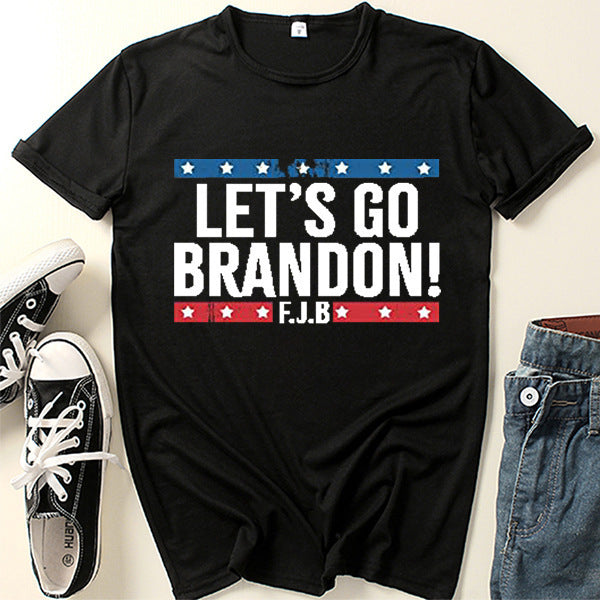 Let's Go Brandon T Shirt Short Sleeve Men's and Women's T-shirt Top