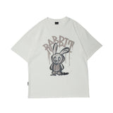 Men's T Shirt Summer Casual Tops Cartoon Printed Short-Sleeved T-shirt Men's Fashion Brand round Neck Street Fashion Loose Half-Sleeved T-shirt