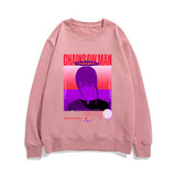 Chainsaw Man Hoodie Machima Anime round-Neck with Fleece Lining without Hat