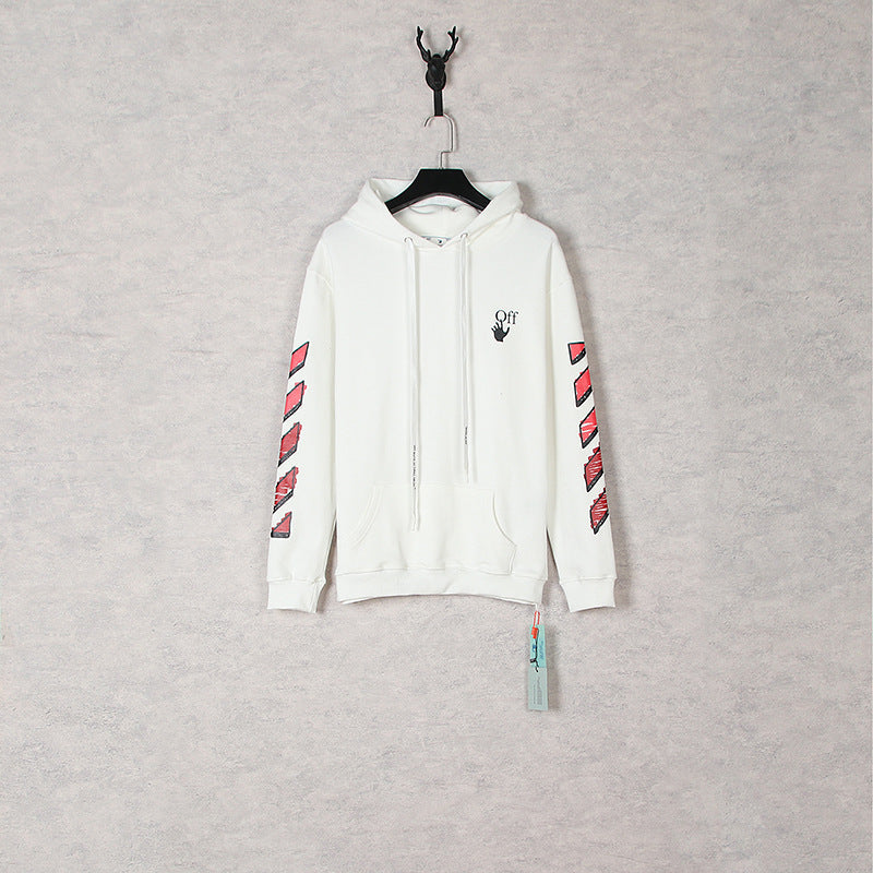 Autumn And Winter Gradient Arrow Pattern Hooded Sweater For Men And Women