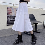 Harajuku Clothing Summer Solid Color Workwear Skirt Wofor men Casual