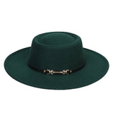 Cam Newton Hats Flat Top Jazz Top Hat Autumn and Winter Warm Men and Women British Woolen Hat